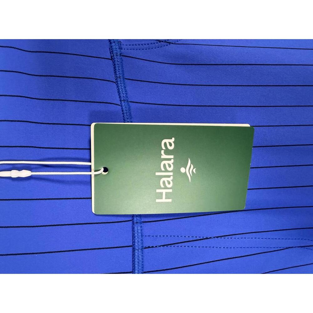NWT Halara Women's Casual Blue Pinstripe Pants 7/8 Length Size XS - Picture 4 of 5